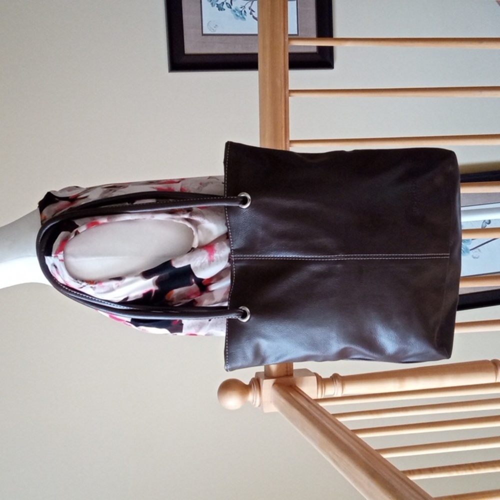 Vintage vegan leather Bon-Ton BonTon tote bag